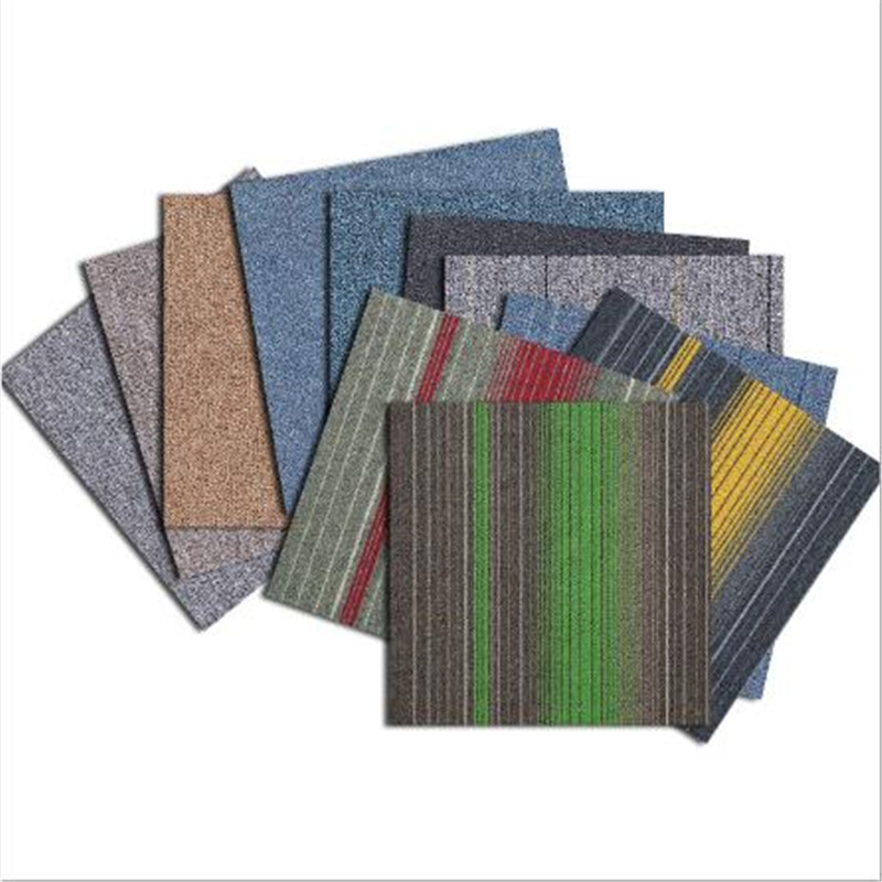 Carpet Tile Adhesive Carpet Tiles 50X50 Cm Floor Carpet Squares for Interior